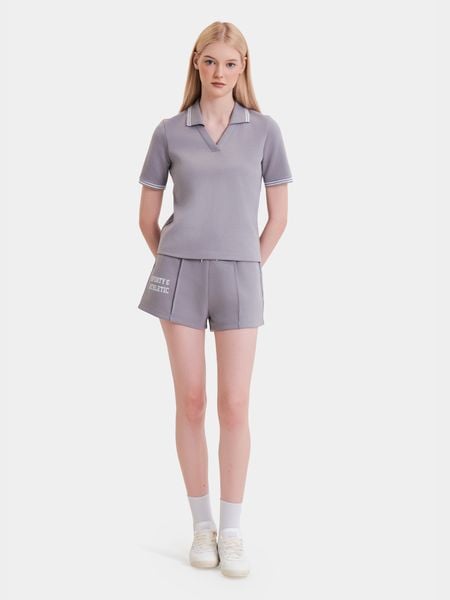  Quần short thun rút dây in chữ 