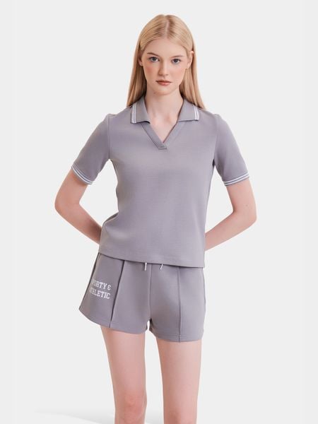  Quần short thun rút dây in chữ 