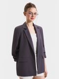  Áo blazer nhún xắn tay cách điệu 