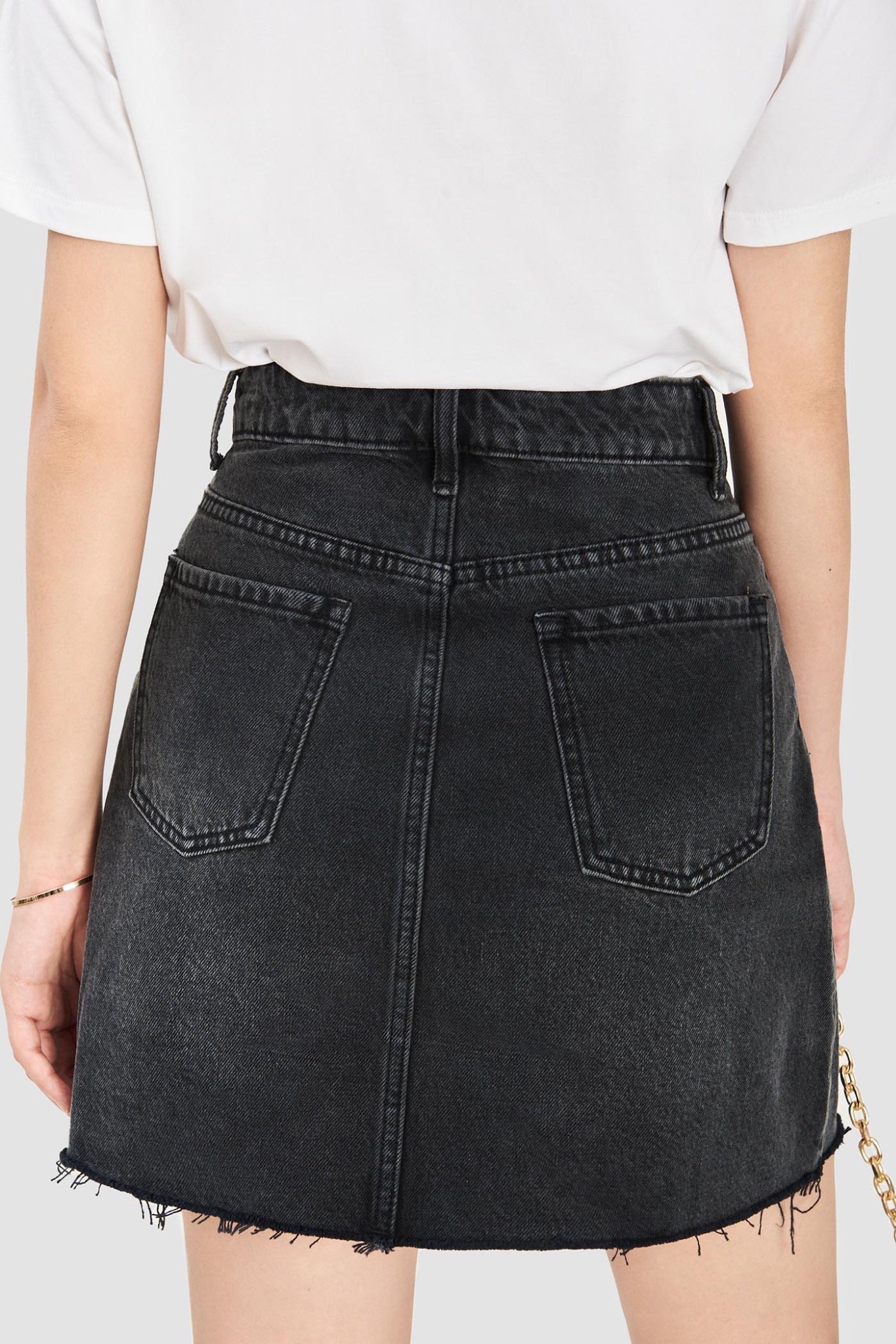 Váy jeans mini basic