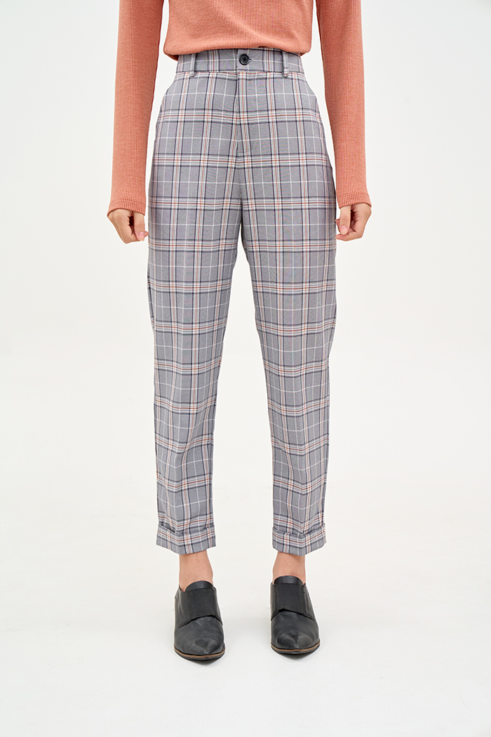 Quần caro ly đứng fw19