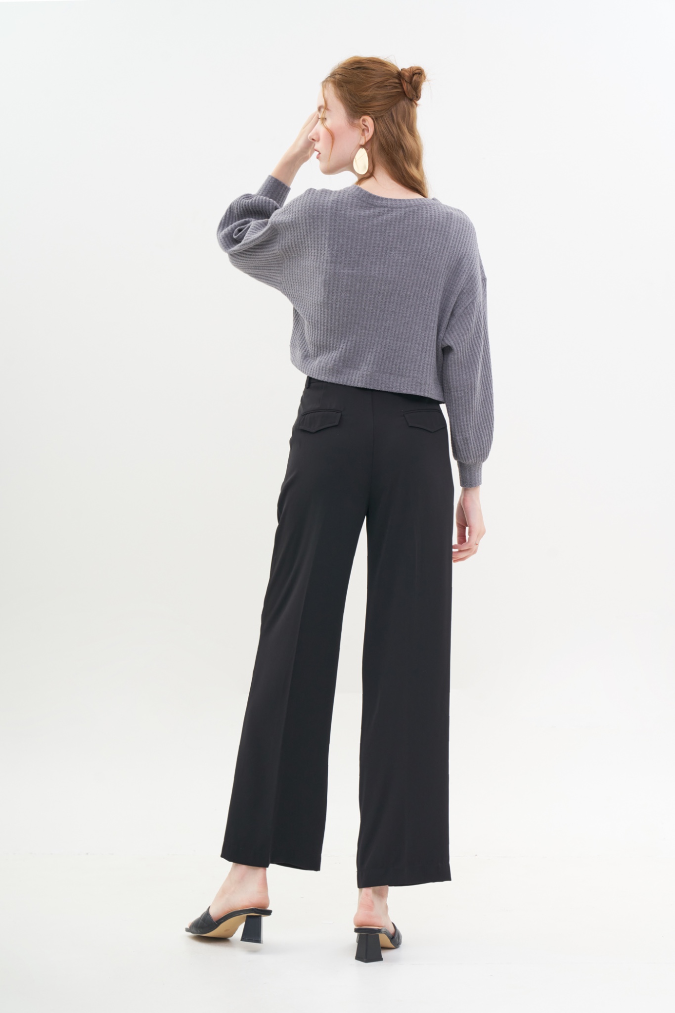 Áo cardigan crop form relax