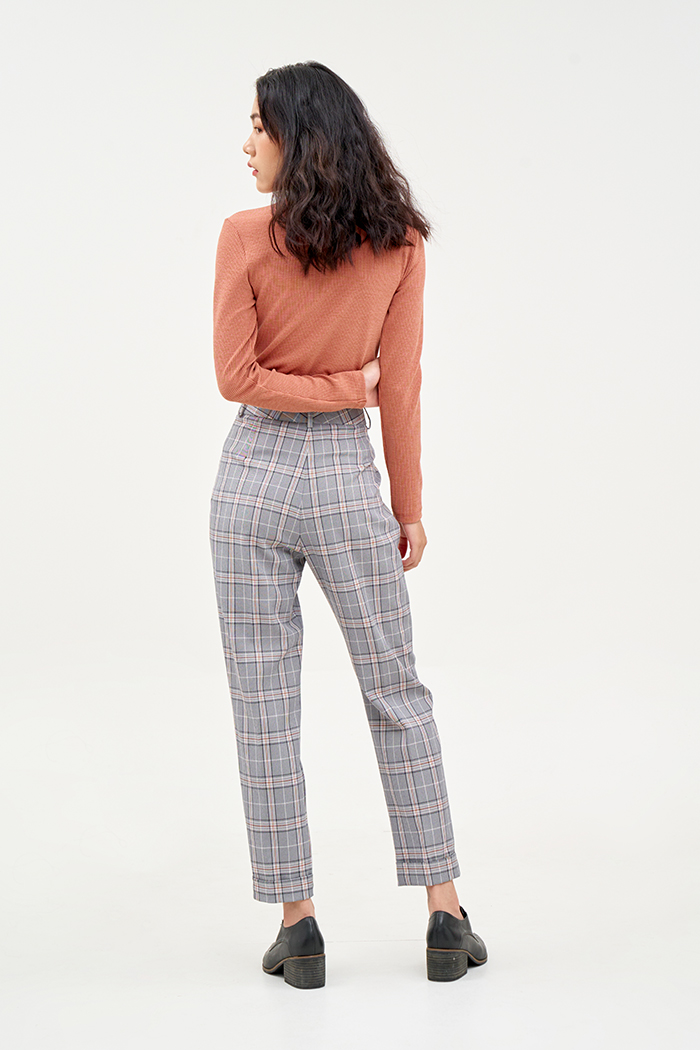 Quần caro ly đứng fw19