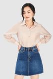  Váy jeans mini basic 