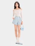  Quần short vải bố 2 túi phối viền bèo 
