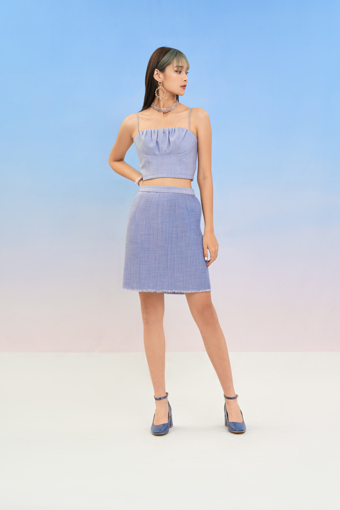 Áo crop top 2 dây cúp ngực