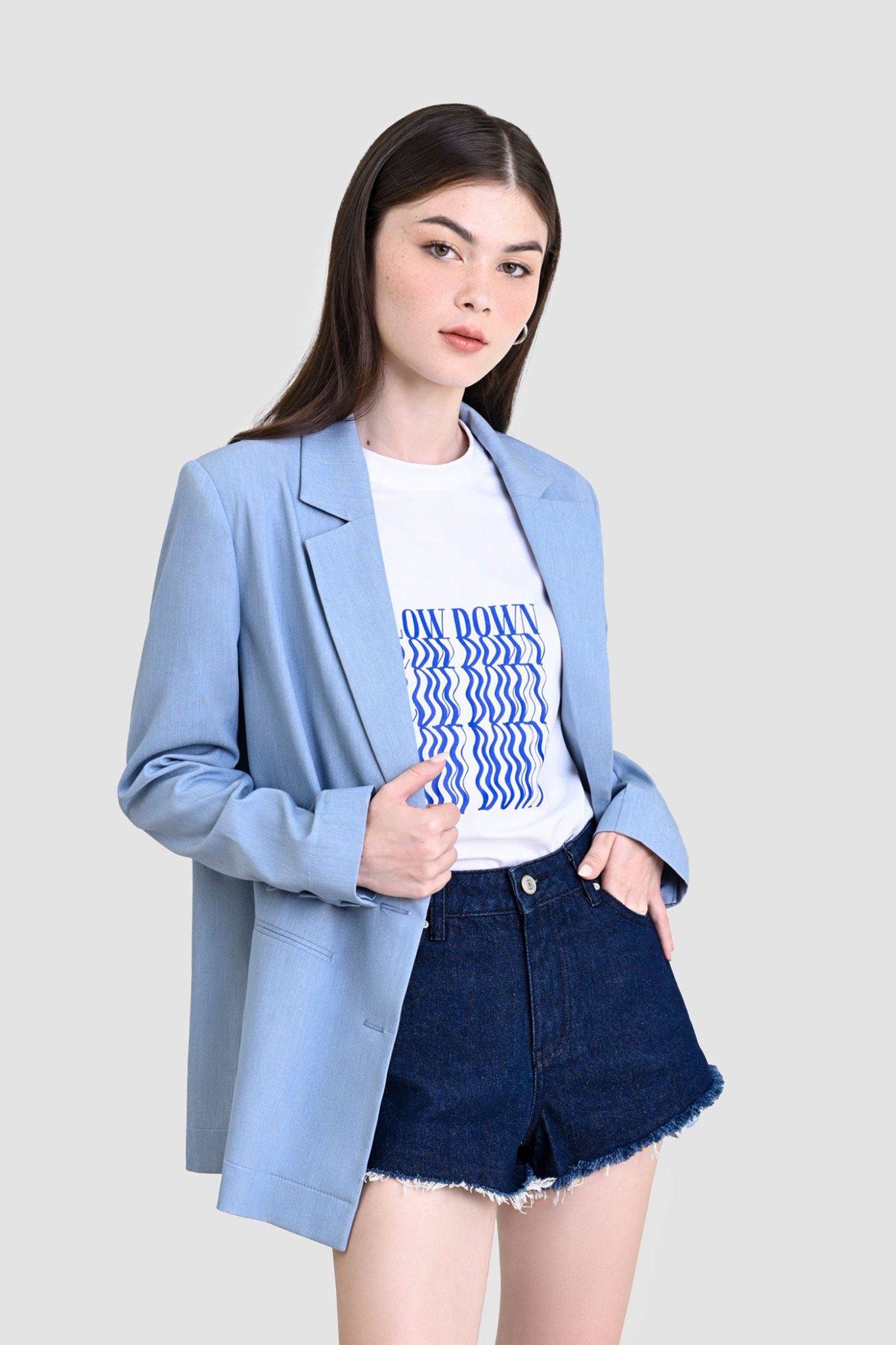 Áo blazer cơ bản form relaxed