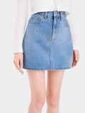  Váy jean mini cơ bản form A 