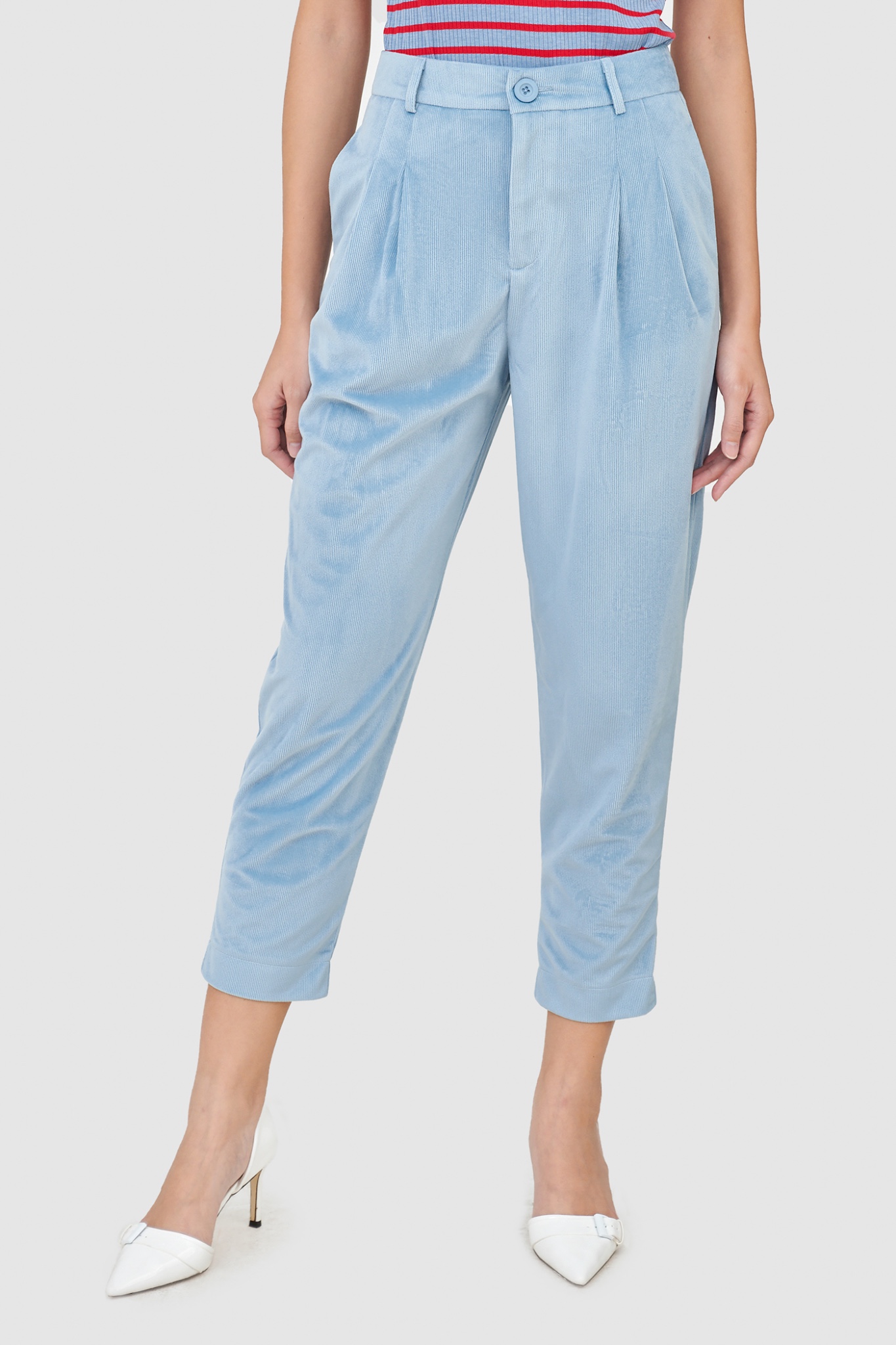 Quần form baggy nhung