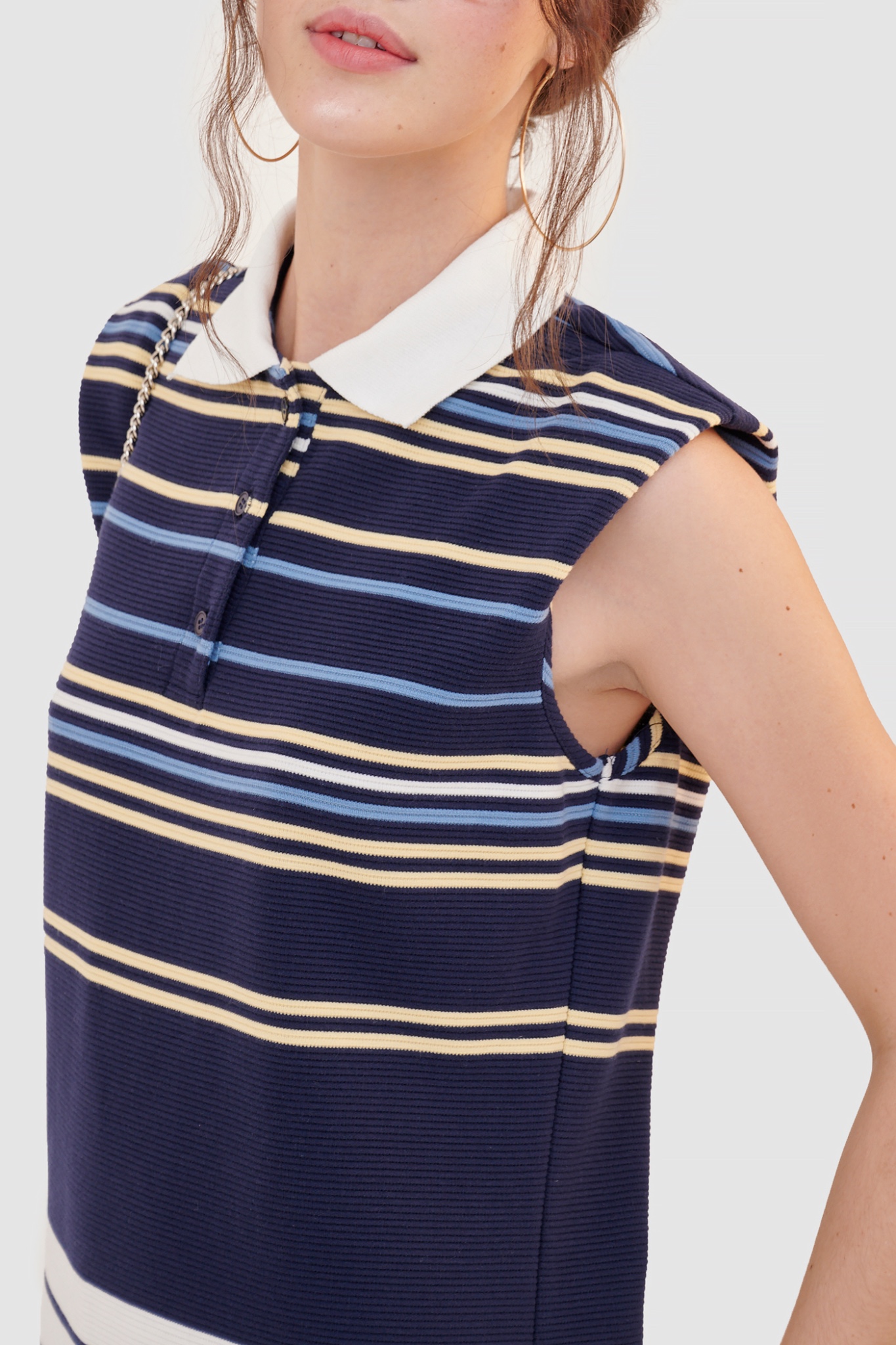 Đầm polo form suông
