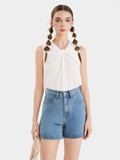 Quần short jean form basic 2 túi 