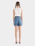  Quần short jean form basic 2 túi 