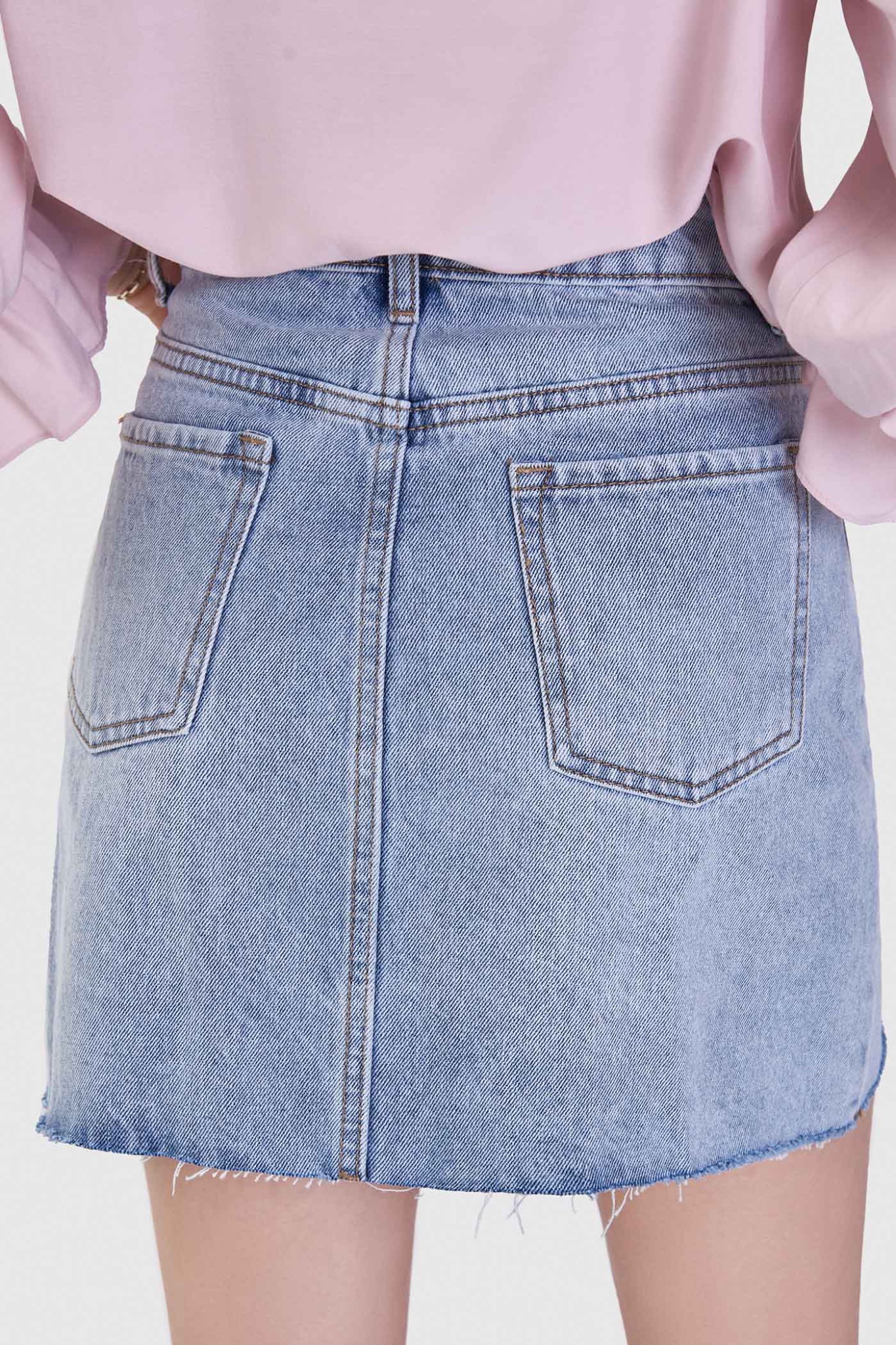 Váy jeans mini form A