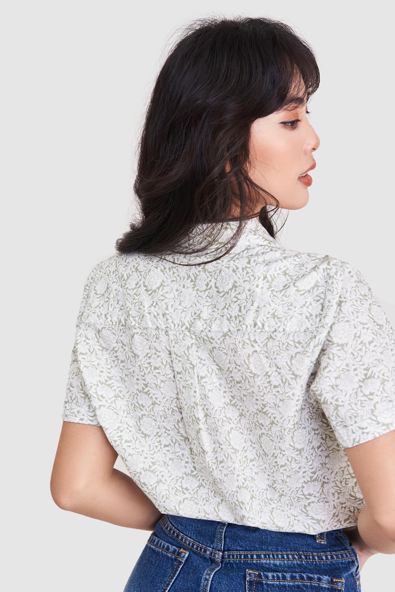 Áo sơ mi cổ danton 2 túi