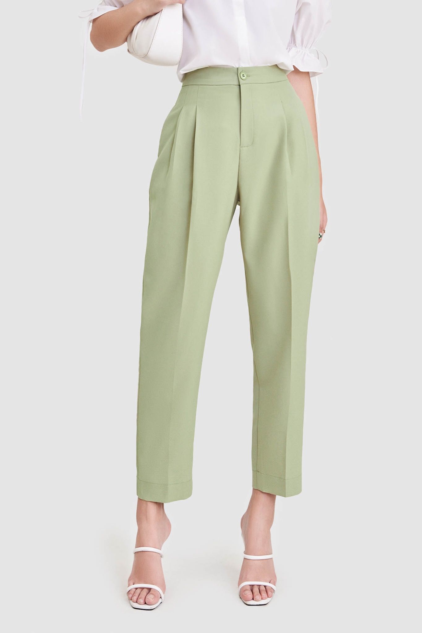  Quần form baggy xếp 4 ly 