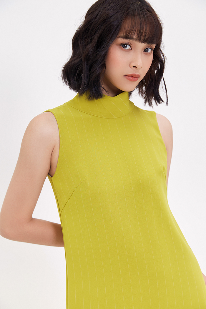 Đầm midi suông nơ sau