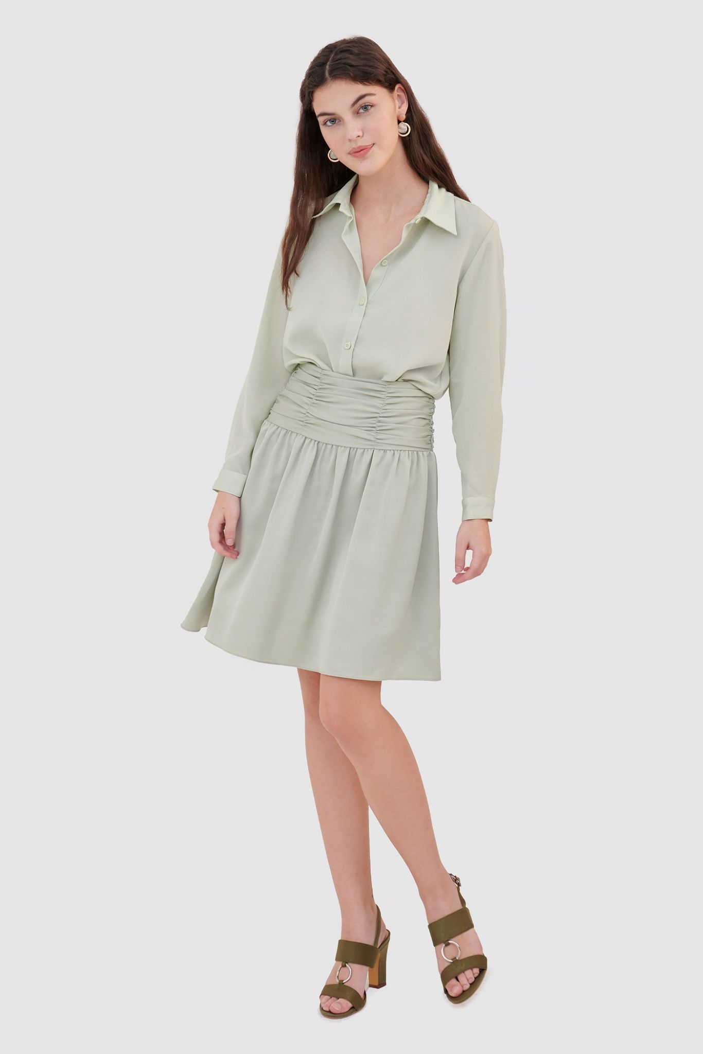  Áo sơ mi voan form basic 