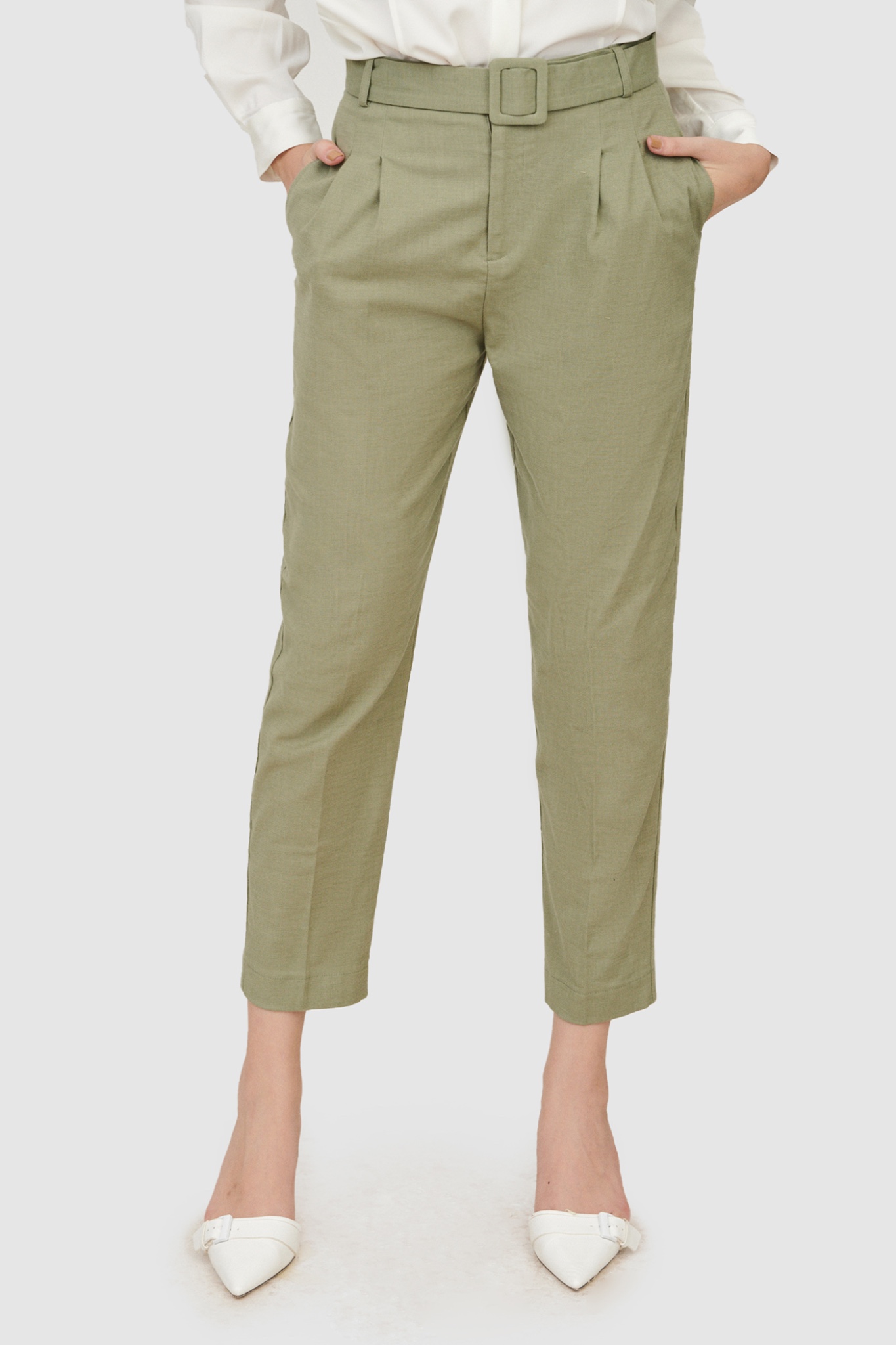 Quần tây form baggy kèm nịt