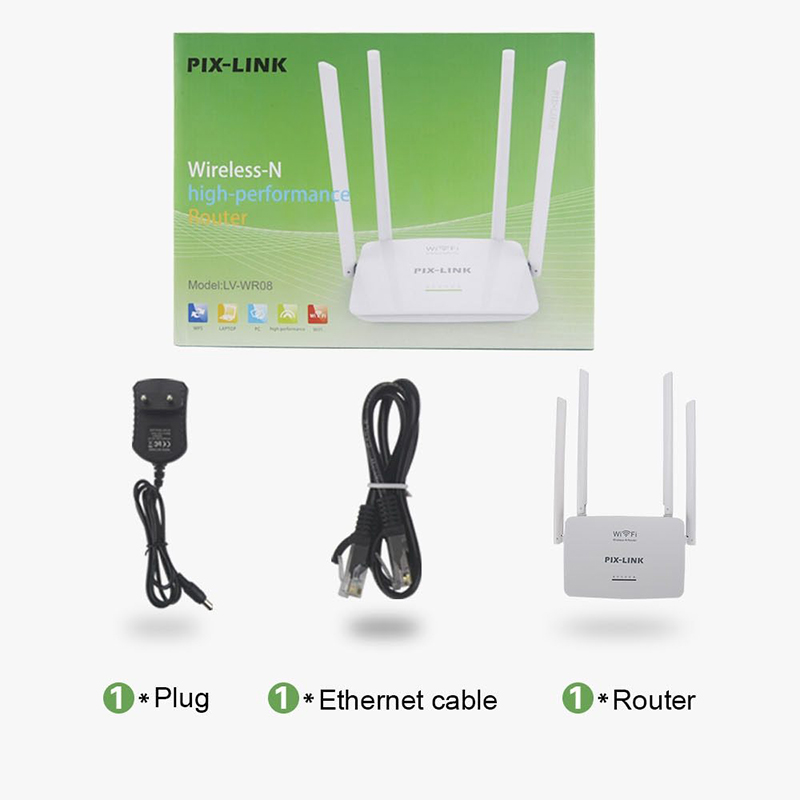 ROUTER 4 ANTENAS WR08: Conexión Wi-Fi de Alta Potencia - ROUTER 4 ANTENAS WR08