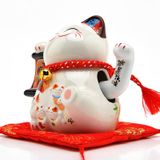  Mèo ngũ phúc lâm môn 19cm - vẫy tay 