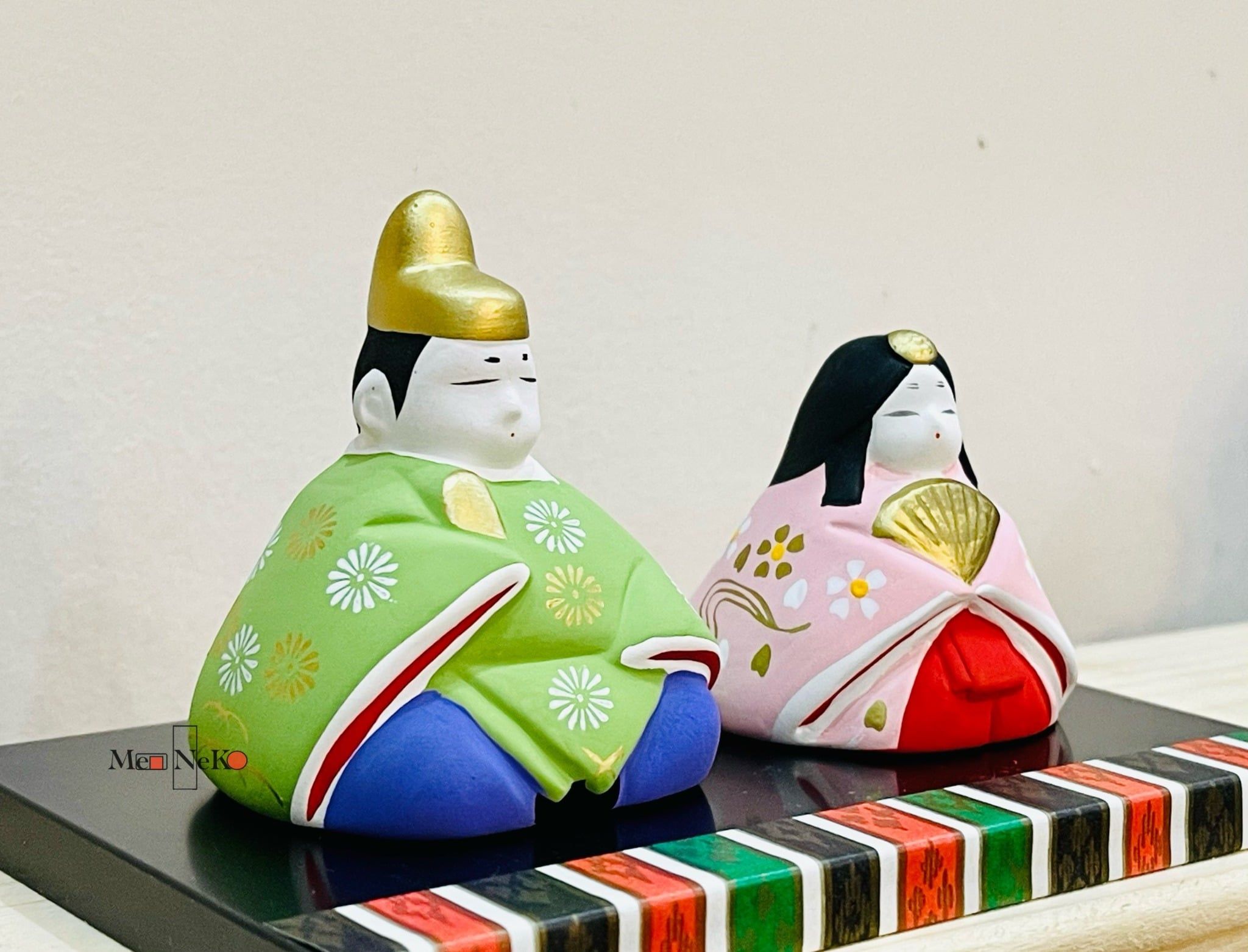  Hina hoàng cung cặp đôi áo xanh hồng 