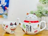  Set ấm trà Manekineko ( Mèo may mắn) 