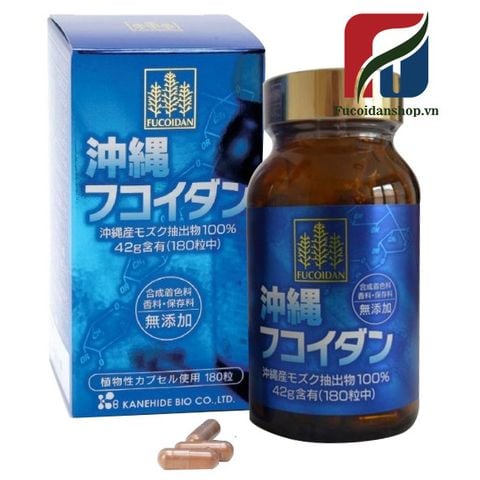 Tảo Okinawa Fucoidan xanh 180 viên Kanehide bio