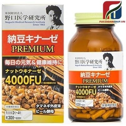 Chống tai biến đột quỵ NattoKinase Premium 4000FU Noguchi - Nhật Bản