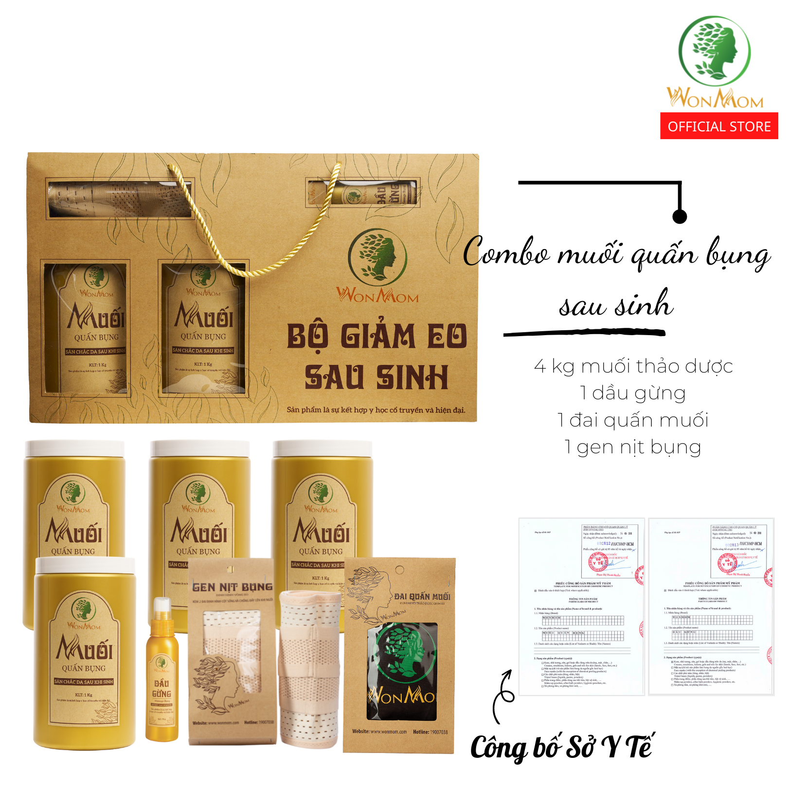 Bộ giảm eo sau sinh 4800g