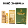 Combo 1 Gel gừng eo + 1 gen nịt bụng + 1 đệm chườm nóng