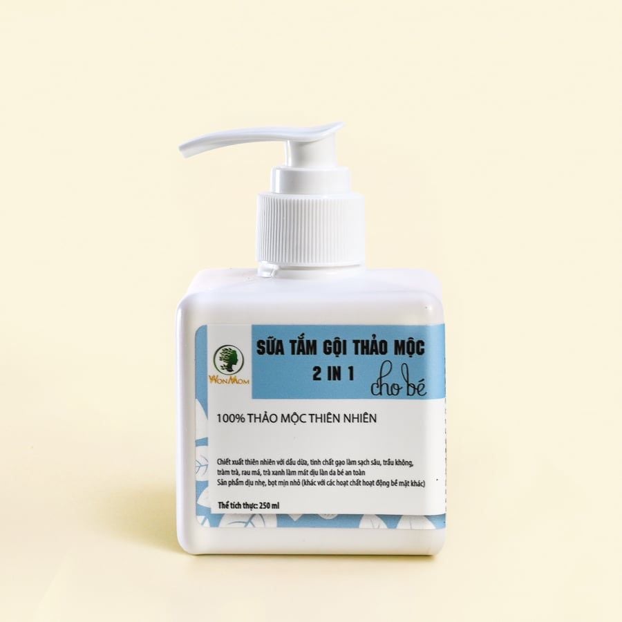 Sữa tắm gội thảo mộc cho bé 2 in 1 250ml