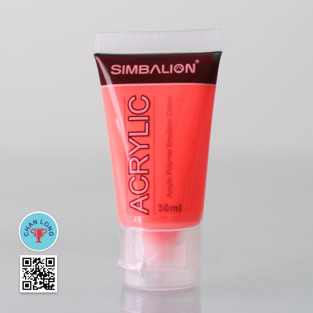 Màu Acrylic Simbalion NAC30-203(Fluorescent Vermilion)