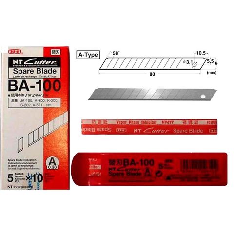 Lưỡi Dao Rọc Giấy NT BA-100