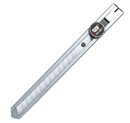 Combo 4 dao rọc giấy nhỏ 3001C lưỡi 9mm chính hãng SDI, vỏ thép, lưỡi dao sắc bén, chất liệu cứng cáp, khóa xoay an toàn
