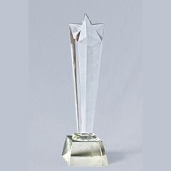 Crystal star trophy