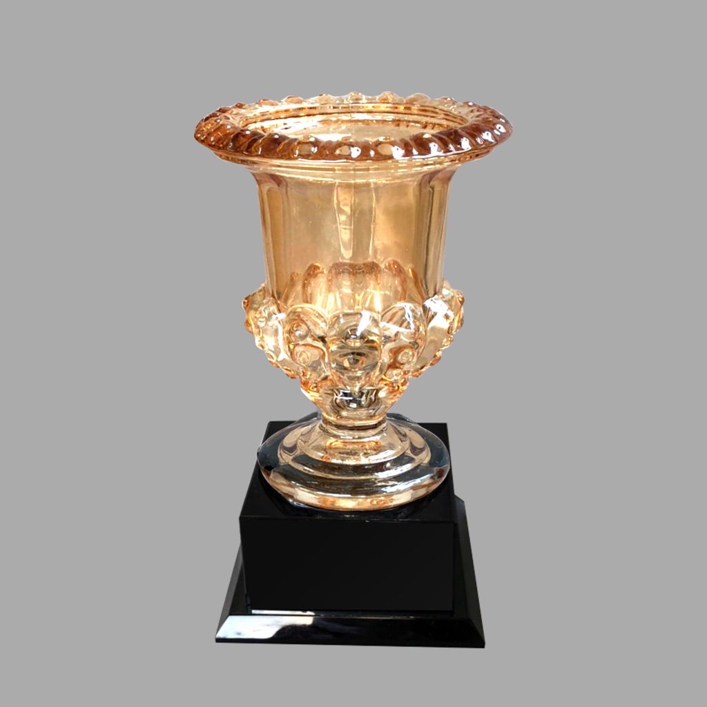 Cup Tennis Pha lê vàng đế gỗ