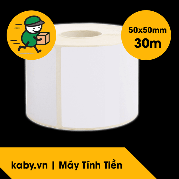 giấy in mã vạch GHTK giấy in tem 50x50 mm 5x5cm giao hàng tiết kiệm