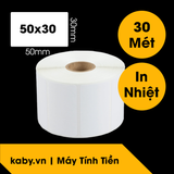 giấy in tem trà sữa giấy in mã vạch 50x30 5x3