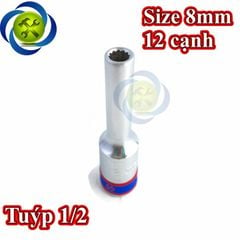 (ĐỦ SIZE) Tuýp  1/2 KINGTONY 4230 loại 12 cạnh màu trắng dài 77mm