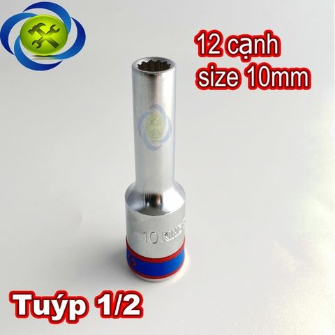 (ĐỦ SIZE) Tuýp 1/2 KINGTONY 4230 loại 12 cạnh màu trắng dài 77mm