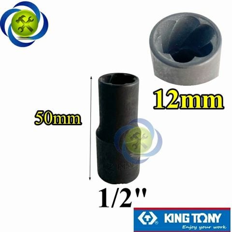 Tuýp mở ốc hư 12mm Kingtony 9TD40312M loại 1/2 dài 50mm