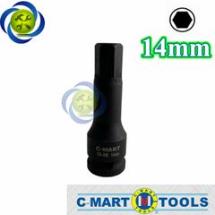 Tuýp lục giác đen 14mm C-mart F0049-H14 loại 1/2 dài 78mm