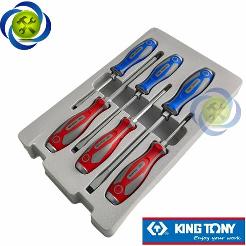 Bộ tua vít đóng 6 cái bake + dẹp Kingtony 30206MR