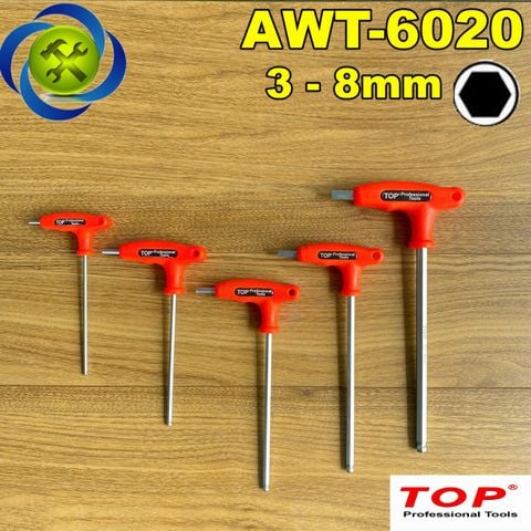 (ĐỦ SIZE) Lục giác đầu bi chữ T 3-8mm TOP AWT-6020