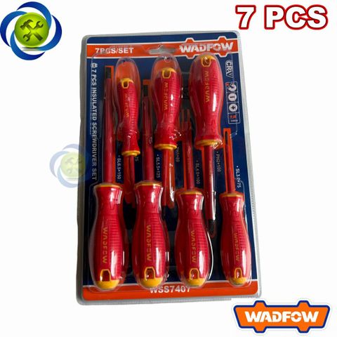 Bộ tua vít cách điện Wadfow WSS7407 có 7 cây đóng vỉ
