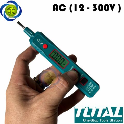 Bút thử điện có chức năng dò điện TOTAL THT2930021 (12-300V)