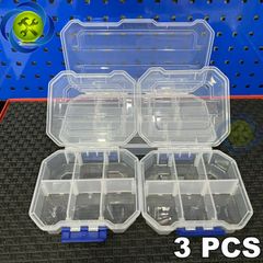 Bộ 3 hộp nhựa trong suốt WADFOW WTB8343 đựng linh kiện, ôc vít
