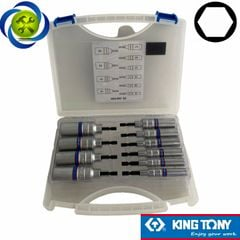 Bộ tuýp chuôi lục giác 6.35mm Kingtony 1010CMR 10 chi tiết (8-24mm)