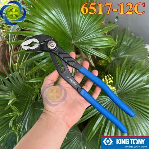 Kìm mỏ quạ Kingtony 6517-12C dài 300mm, có nút nhấn thay đổi hàm kẹp nhanh