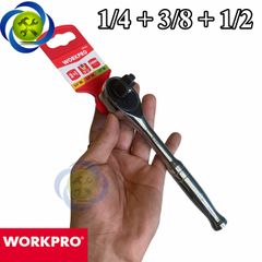 Cần siết tự động Workpro WP271014 ( đầu vuông 1/4 + 3/8 + 1/2 ) 3 trong 1